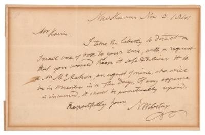 Lot #554 Noah Webster Autograph Letter Signed