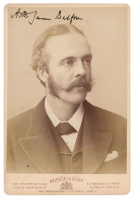 Lot #218 Arthur James Balfour Signed Photograph