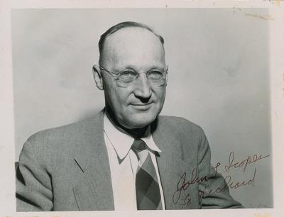Lot #159 John T. Scopes Signed Photograph