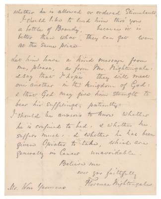 Lot #157 Florence Nightingale Autograph Letter Signed