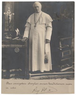 Lot #177 Pope Pius X Signed Photograph - Image 1