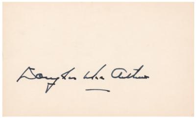 Lot #417 Douglas MacArthur Signature