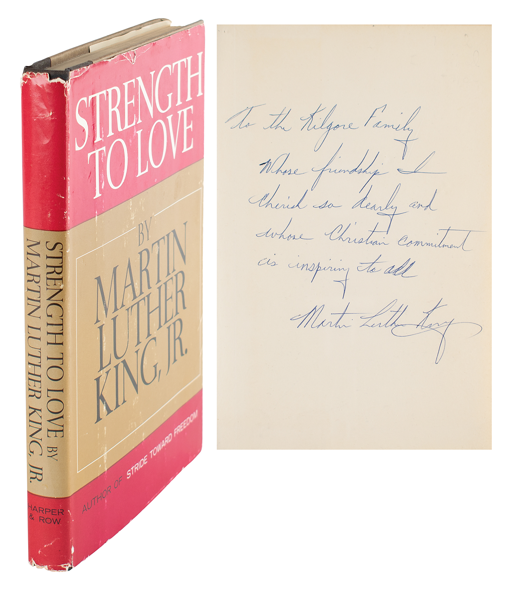 Lot #155 Martin Luther King, Jr. Signed Book