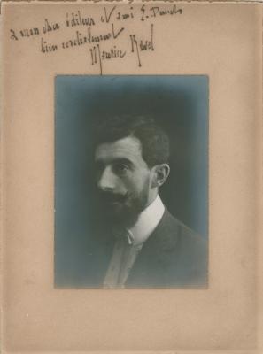 Lot #615 Maurice Ravel Signed Photograph - Image 1