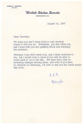 Lot #207 Mary Jo Kopechne Typed Letter Signed