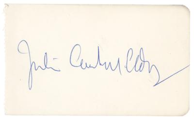Lot #669 Julian 'Cannonball' Adderley Signature