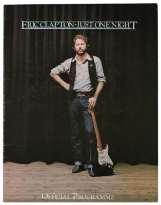 Lot #693 Eric Clapton Signed Program - Image 1