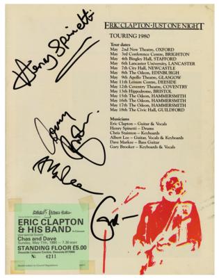 Lot #693 Eric Clapton Signed Program - Image 2