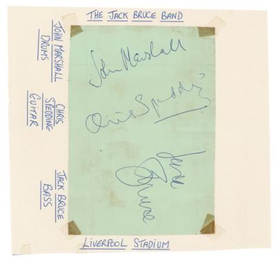 Lot #691 The Jack Bruce Band Signatures - Image 1