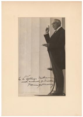 Lot #113 Warren G. Harding Signed Photograph - Image 1