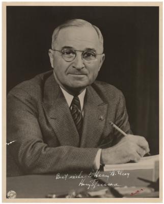 Lot #141 Harry S. Truman Signed Photograph