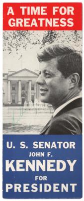 Lot #66 John F. Kennedy 1960 Presidential Campaign Brochure - Image 1