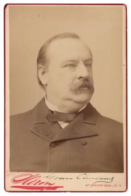 Lot #94 Grover Cleveland Signed Photograph