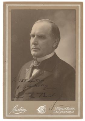 Lot #48 William McKinley Signed Photograph