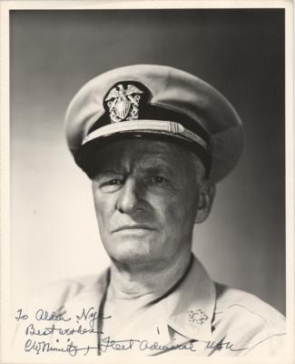 Lot #422 Chester Nimitz Signed Photograph