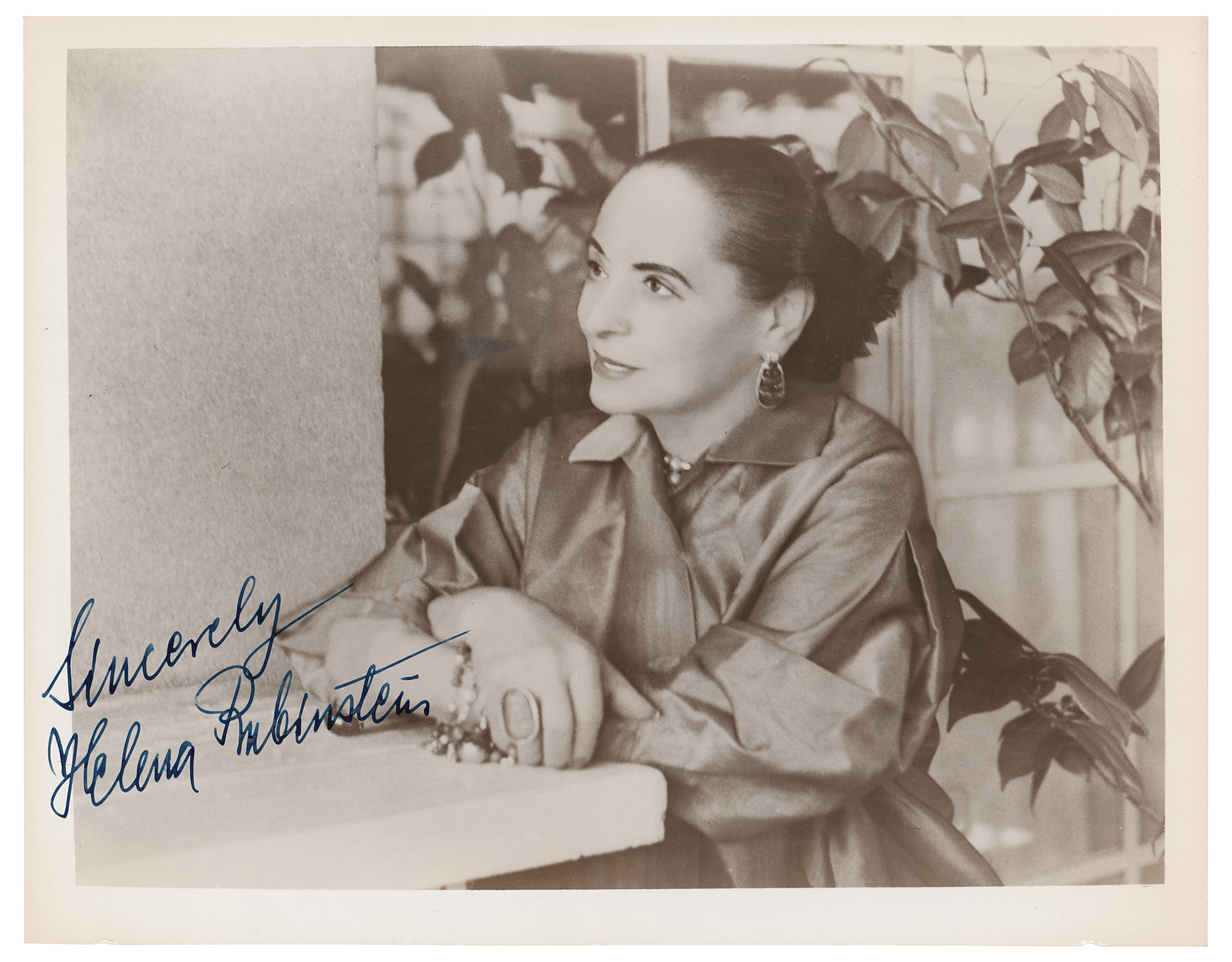 Lot #350 Helena Rubinstein Signed Photograph