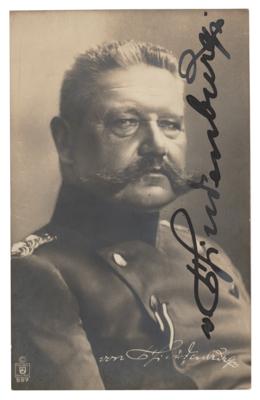 Lot #411 Paul von Hindenburg Signed Photograph
