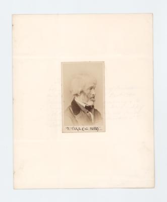 Lot #567 Thomas Carlyle Signed Photograph