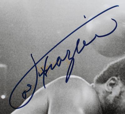 Lot #886 Muhammad Ali and Joe Frazier Signed Oversized Photograph - Image 2