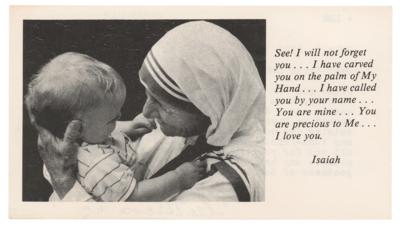Lot #319 Mother Teresa Typed Letter Signed - Image 2
