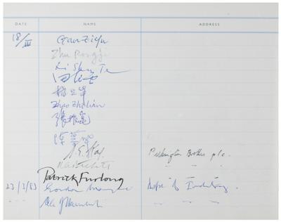 Lot #186 Li Peng and Notables Signed Guestbook - Image 3