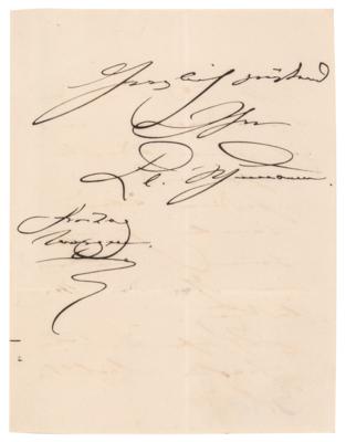 Lot #664 Clara Schumann Autograph Letter Signed - Image 3