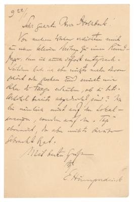 Lot #649 Engelbert Humperdinck Autograph Letter Signed - Image 1