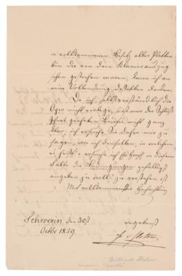 Lot #646 Friedrich von Flotow Letter Signed - Image 2