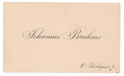 Lot #610 Johannes Brahms Handwritten Note - Image 2