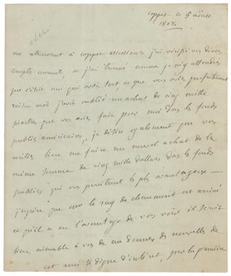 Lot #549 Madame de Stael Autograph Letter Signed