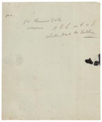 Lot #549 Madame de Stael Autograph Letter Signed - Image 3