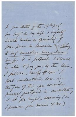 Lot #648 William S. Gilbert Autograph Letter Signed - Image 2