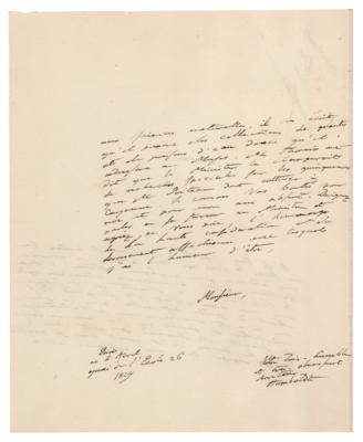 Lot #169 Alexander von Humboldt Autograph Letter Signed - Image 2