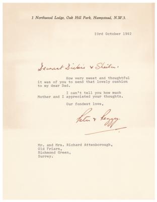 Lot #854 Peter Sellers Typed Letter Signed - Image 1