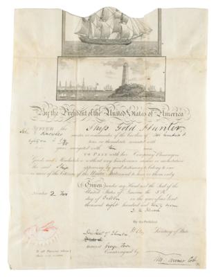 Lot #14 John Quincy Adams and Henry Clay Document Signed - Image 1