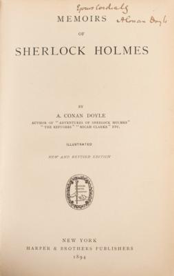 Lot #541 Arthur Conan Doyle Signed Book - Image 2