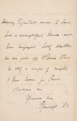 Lot #237 Randolph Churchill Autograph Letter Signed - Image 4
