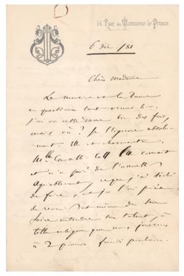 Lot #662 Camille Saint-Saens (2) Autograph Letters Signed