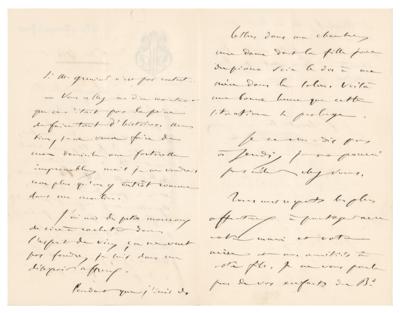 Lot #662 Camille Saint-Saens (2) Autograph Letters Signed - Image 2
