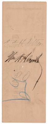 Lot #41 Chester A. Arthur and Nell Arthur Signed Check - Image 2