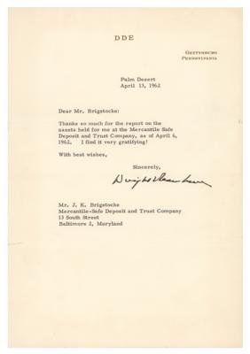 Lot #106 Dwight D. Eisenhower Typed Letter Signed - Image 1