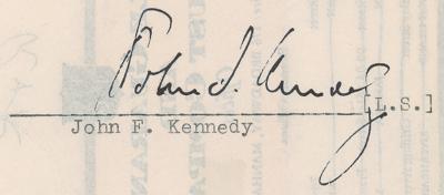 Lot #68 John, Robert, and Joseph Kennedy (3) Documents Signed - Image 5