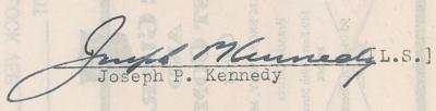 Lot #68 John, Robert, and Joseph Kennedy (3) Documents Signed - Image 6