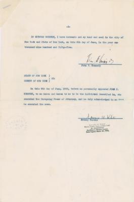 Lot #65 John F. Kennedy Document Signed - Image 2