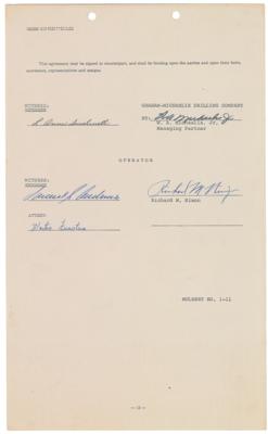 Lot #70 Richard Nixon (5) Documents Signed - Image 2