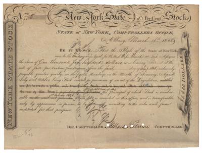 Lot #109 Millard Fillmore Document Signed - Image 1