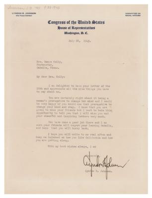Lot #118 Lyndon B. Johnson Typed Letter Signed