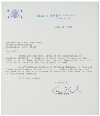Lot #88 George Bush Typed Letter Signed as Vice President - Image 2