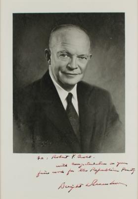 Lot #102 Dwight D. Eisenhower Signed Photograph