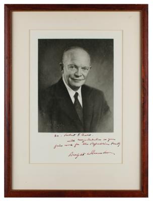 Lot #102 Dwight D. Eisenhower Signed Photograph - Image 2